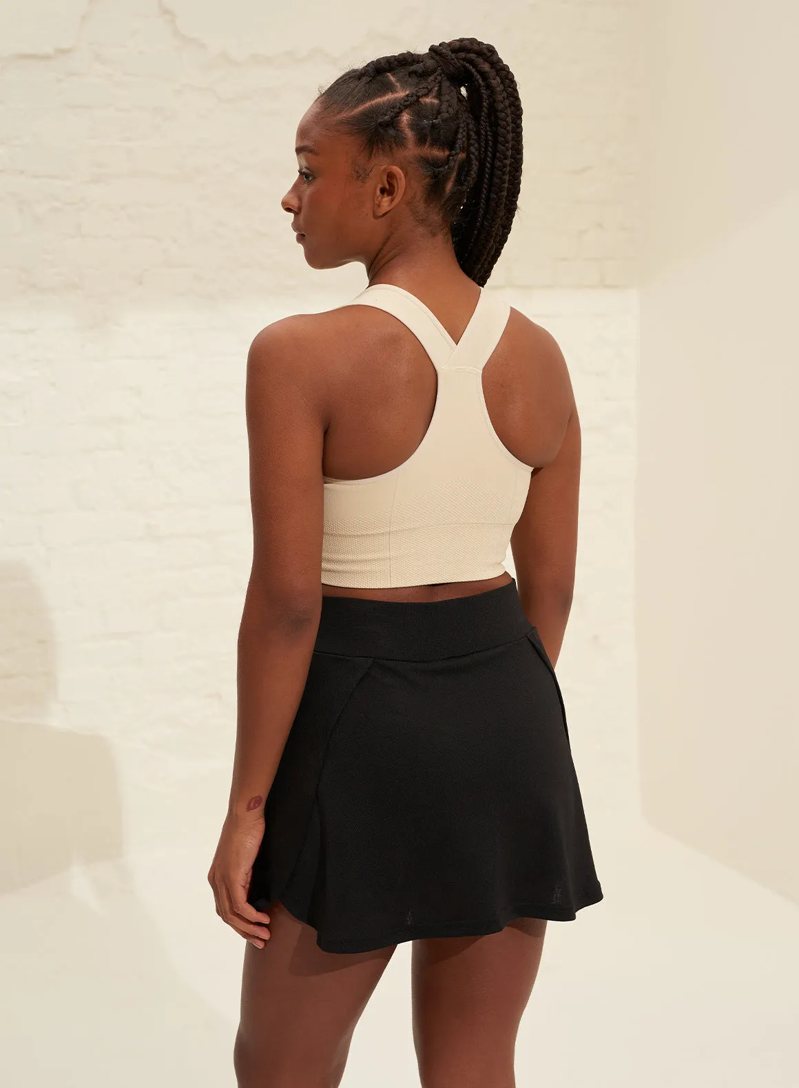 Black Airy Skort