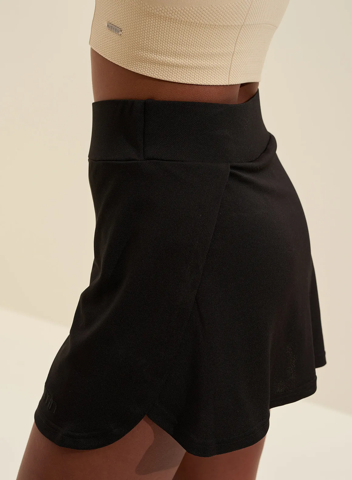 Black Airy Skort