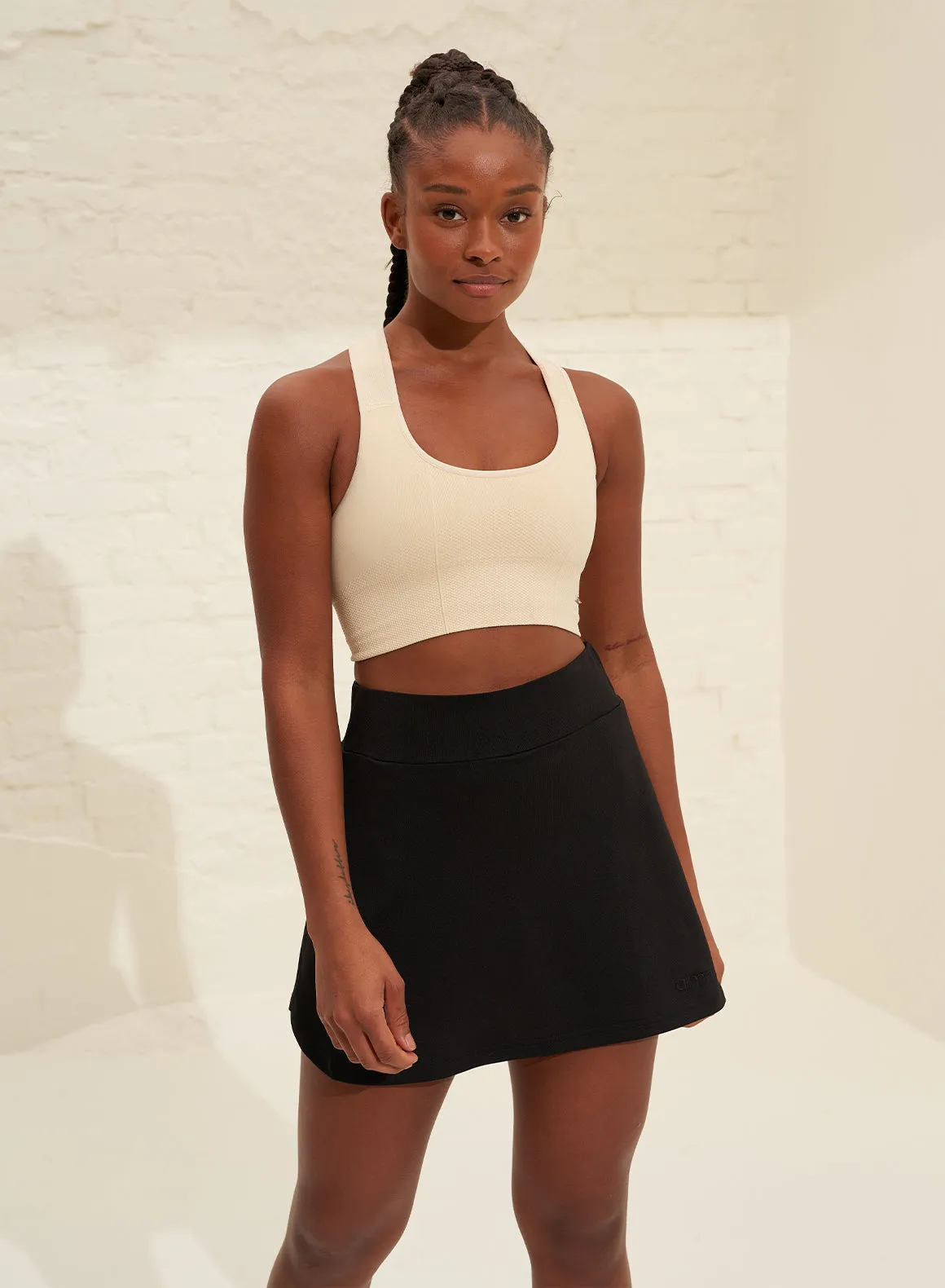 Black Airy Skort