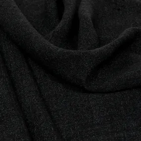 Black Melange Linen Fabric 965