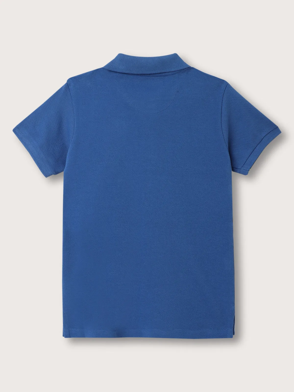Blue Giraffe Boys Multi-Color Solid Polo Collar Short Sleeves T-Shirt