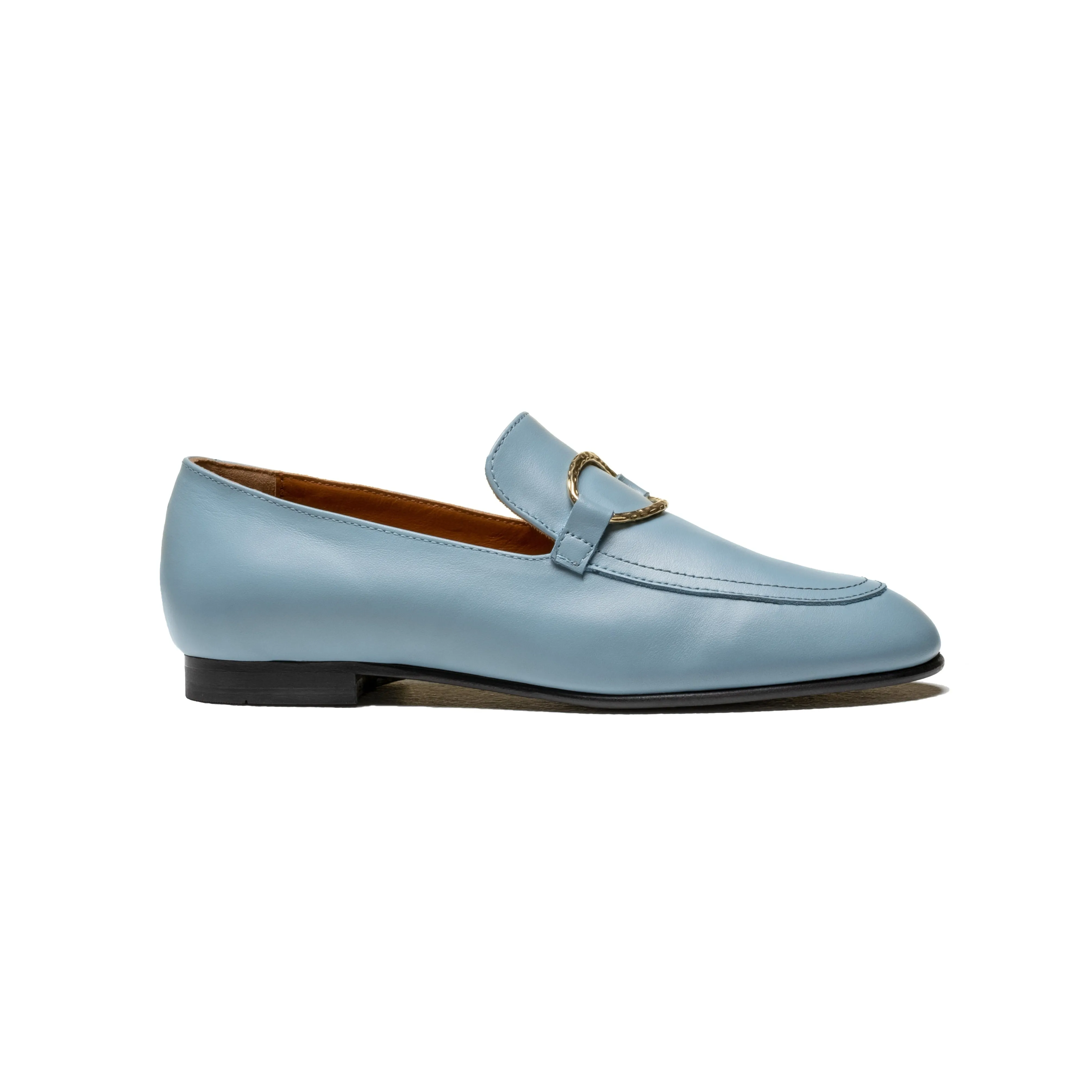 Blue Myosotis Tomboy Chic Loafers