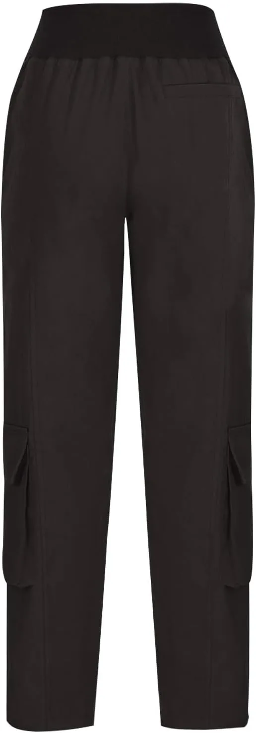 Cargo Pants for Women Straight Leg Baggy Sweatpants Workout Trousers with Pockets Low-Rise Pants