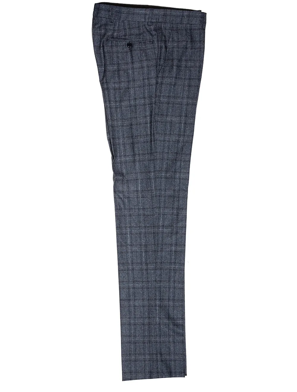 Check Trouser Blue