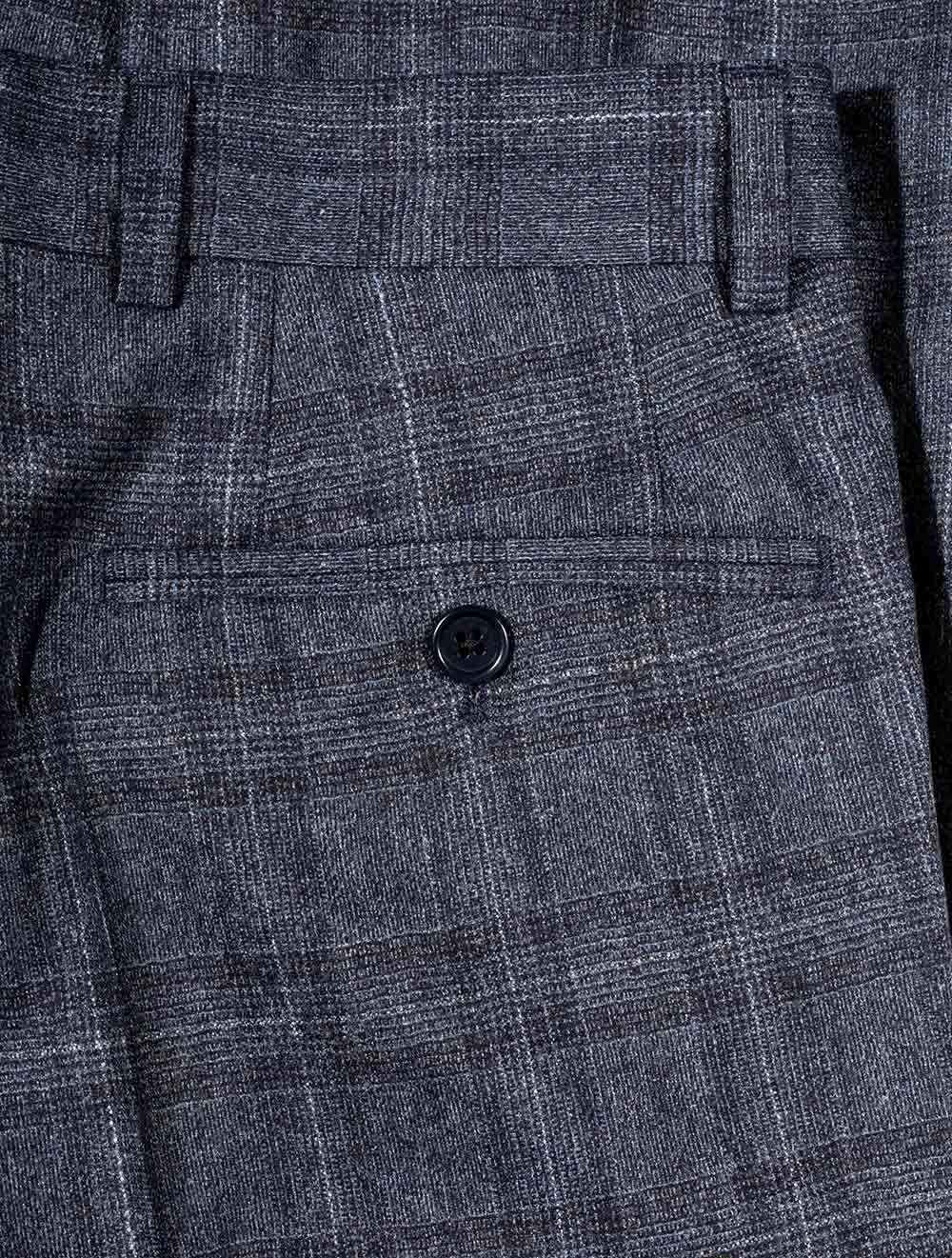 Check Trouser Blue