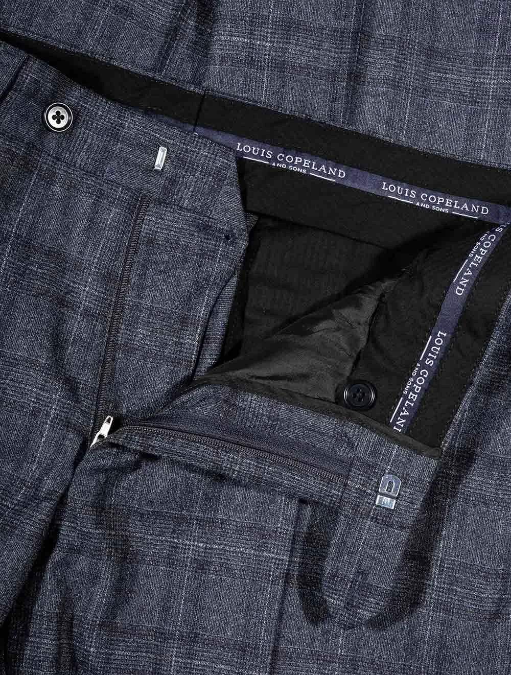 Check Trouser Blue