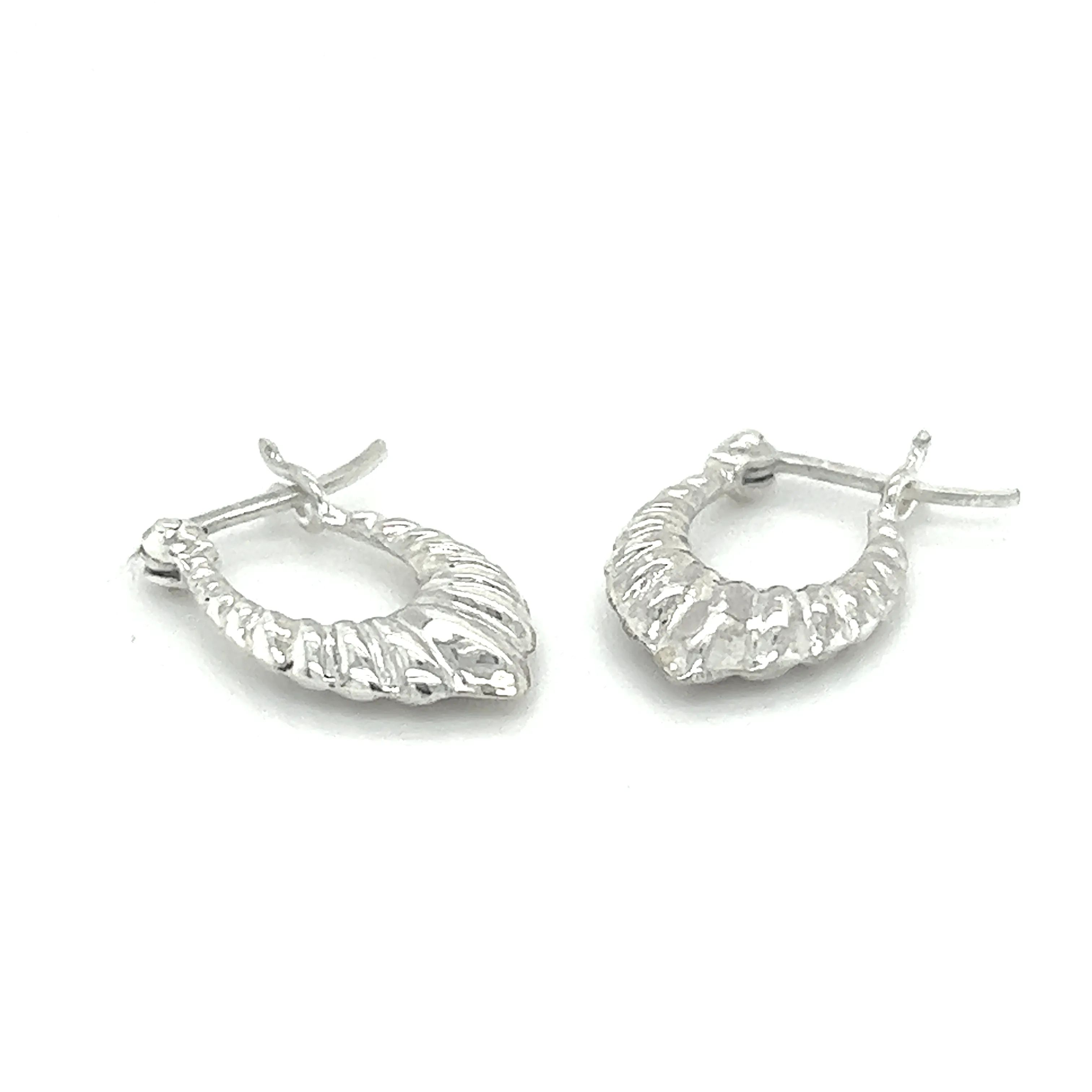 Dainty Latch Hoop Earrings