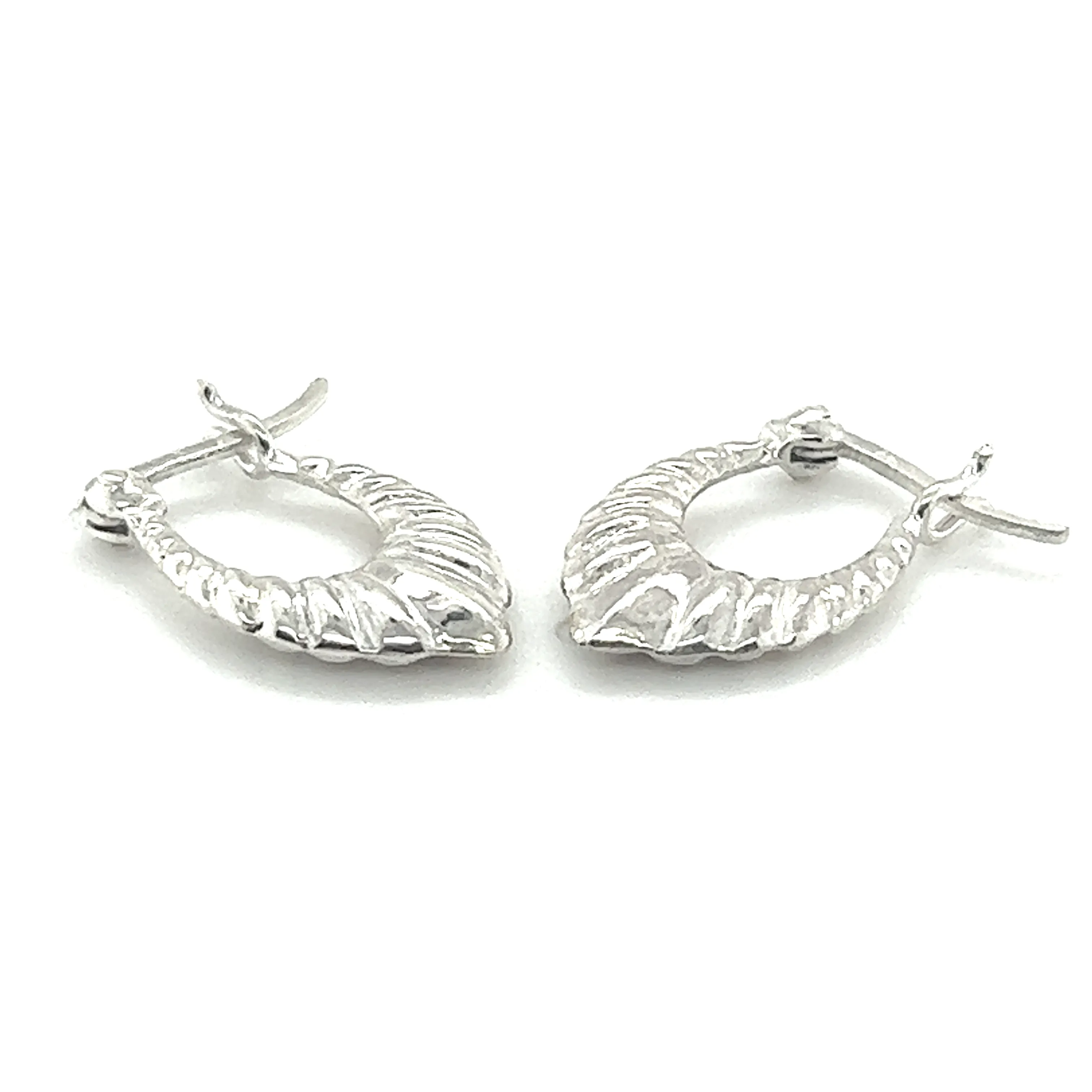 Dainty Latch Hoop Earrings