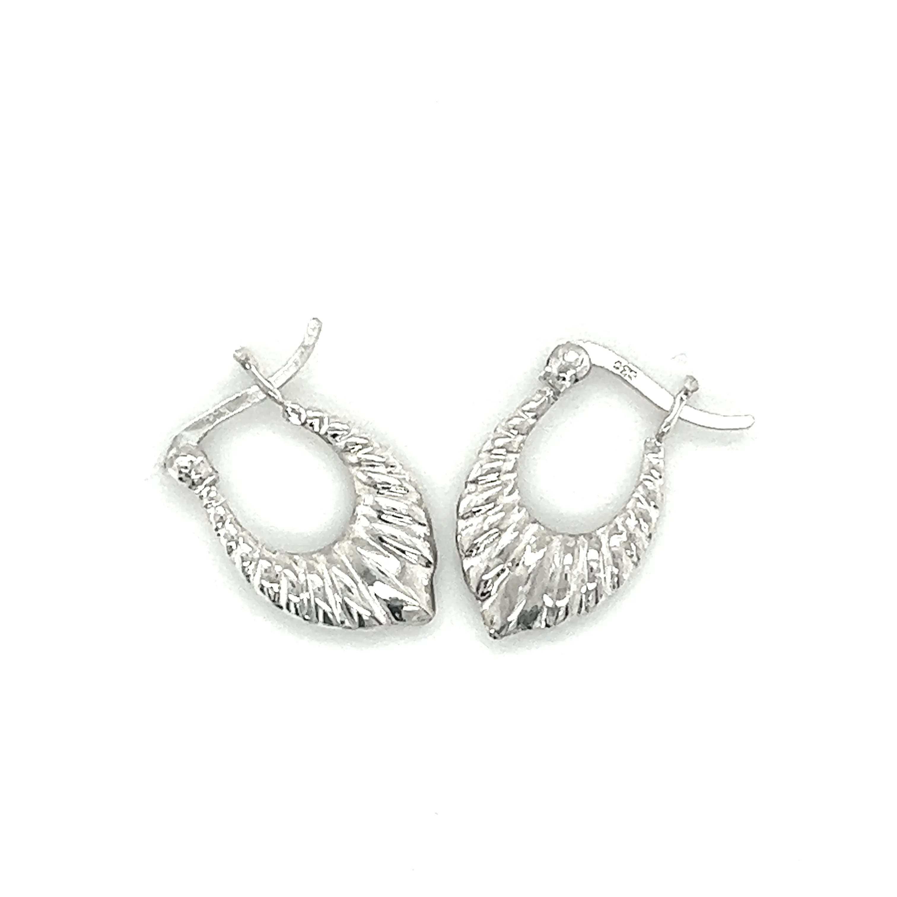 Dainty Latch Hoop Earrings