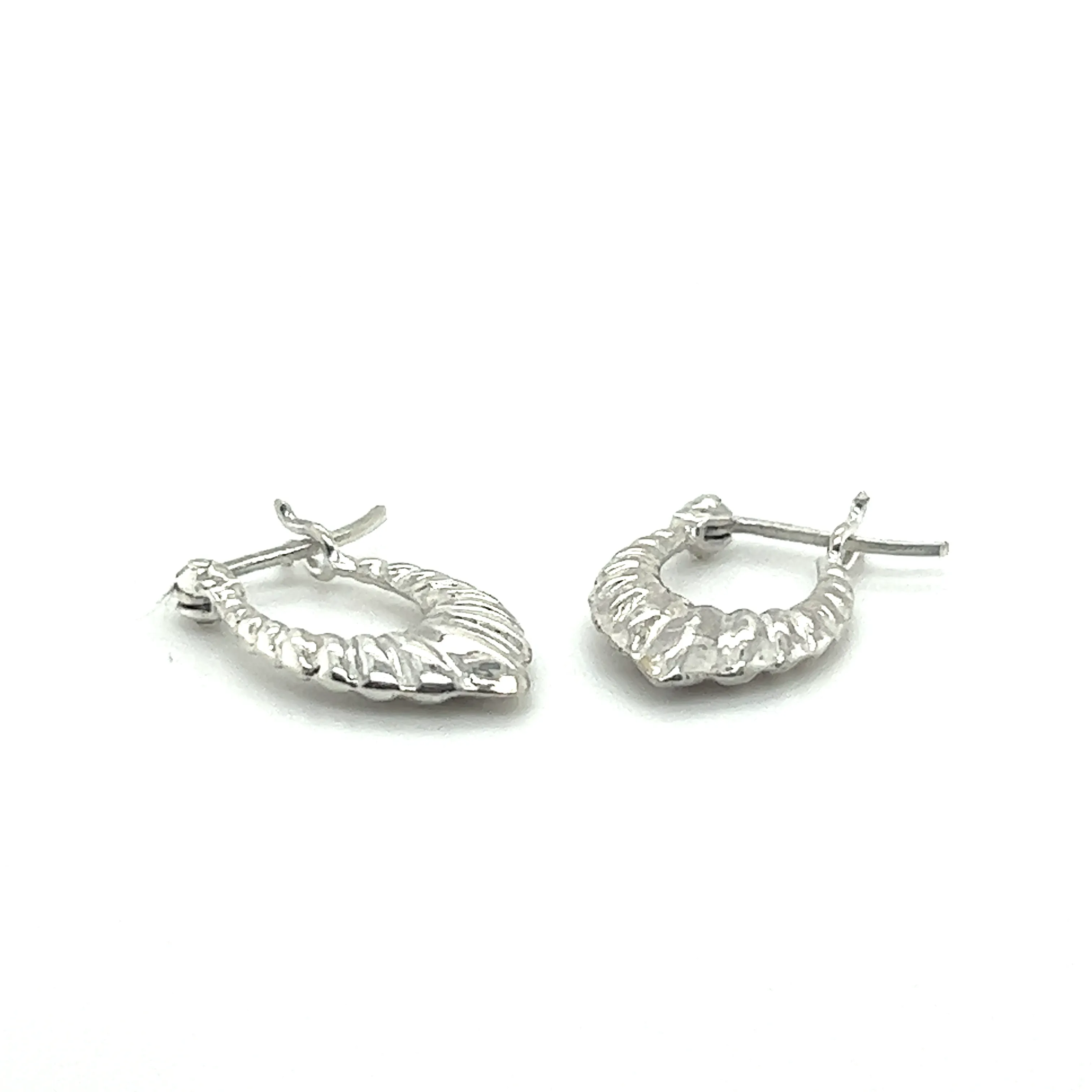 Dainty Latch Hoop Earrings