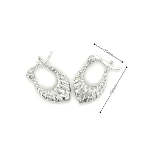 Dainty Latch Hoop Earrings