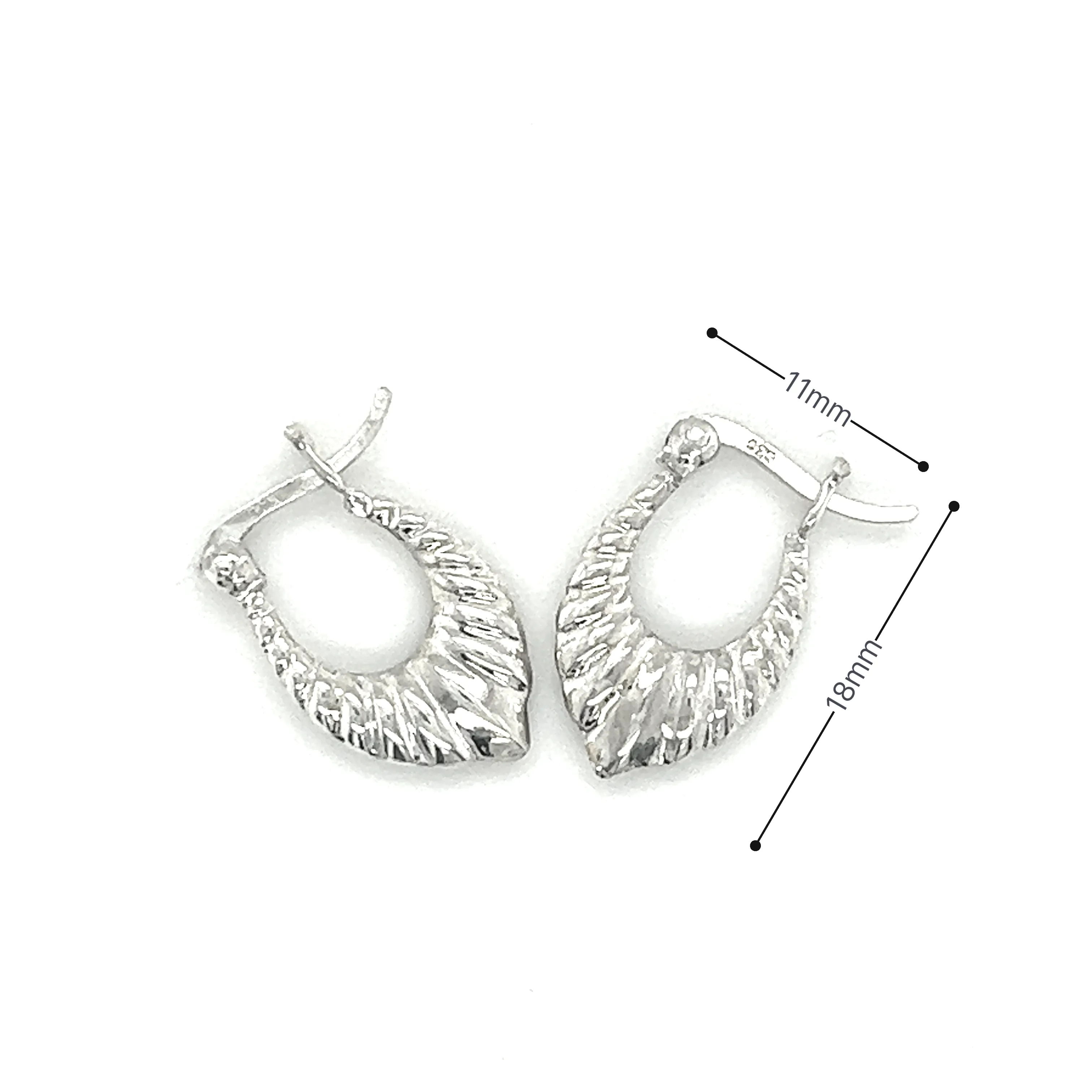 Dainty Latch Hoop Earrings