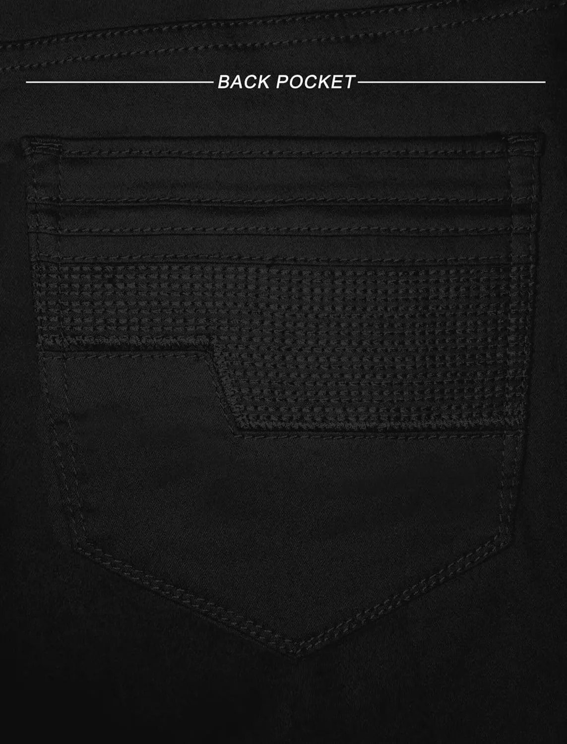 ETHANOL Mens Comfortable Stretch Trousers Slim Fit Straight Leg Stylish Design Pants