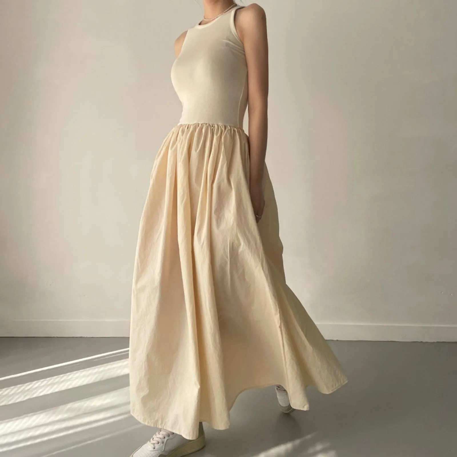 Felicity - Chic Sleeveless Midi Sundress for Women