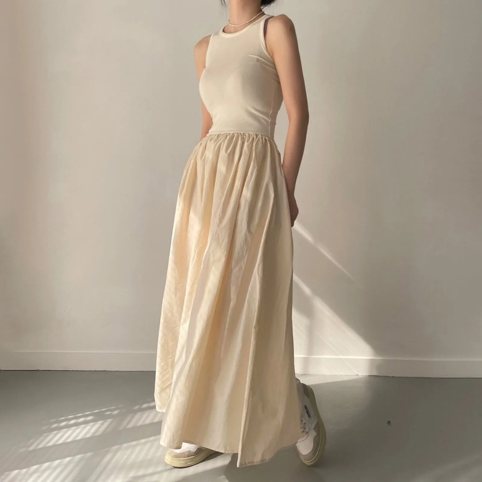 Felicity - Chic Sleeveless Midi Sundress for Women