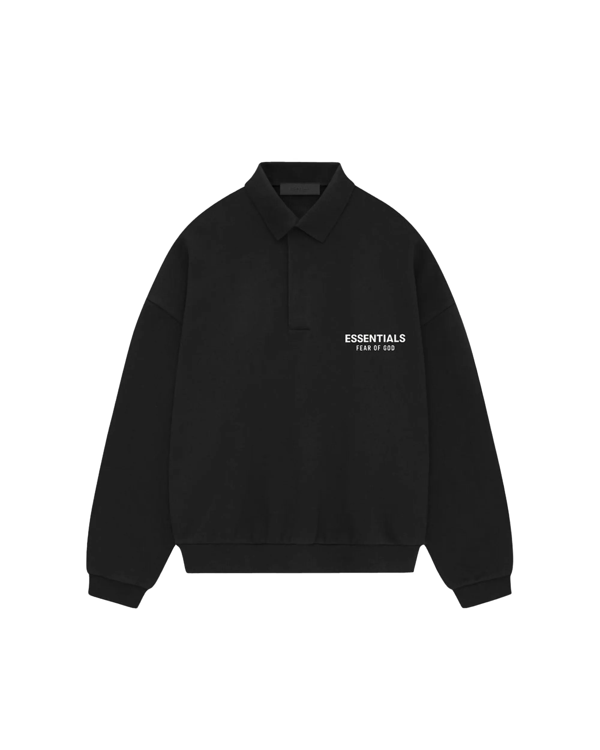 Fleece Polo - Black