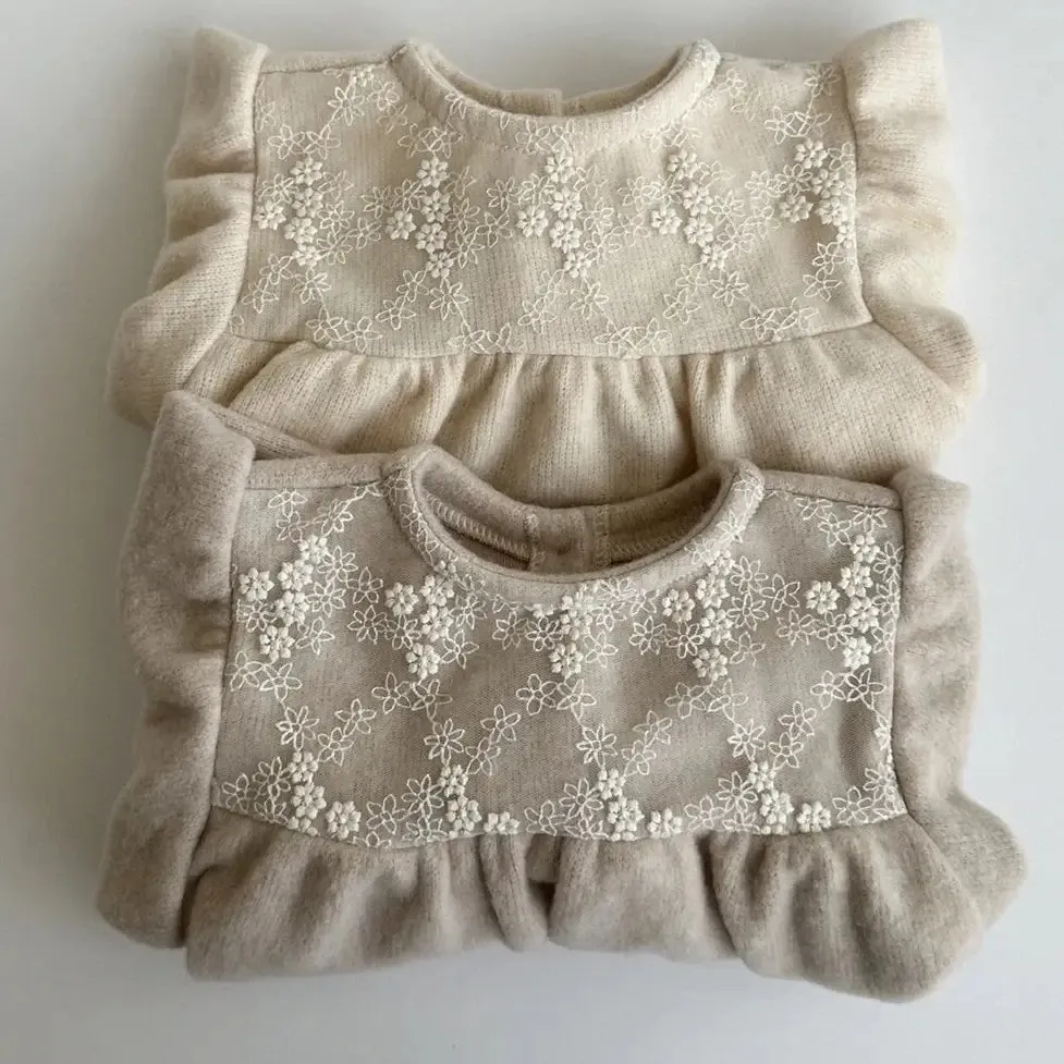 Front-Lace Long-Sleeved Blouse