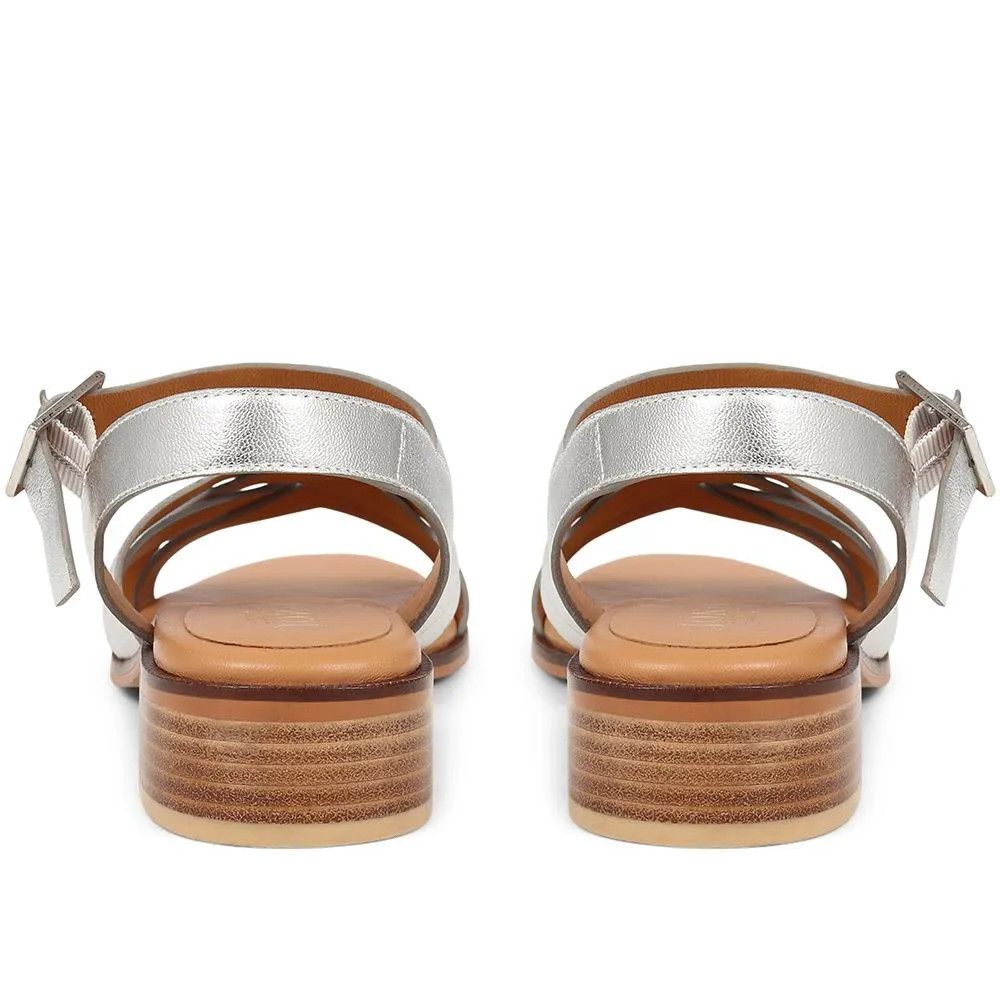 Geovana Leather Sandals  - GEOVANA / 325 042