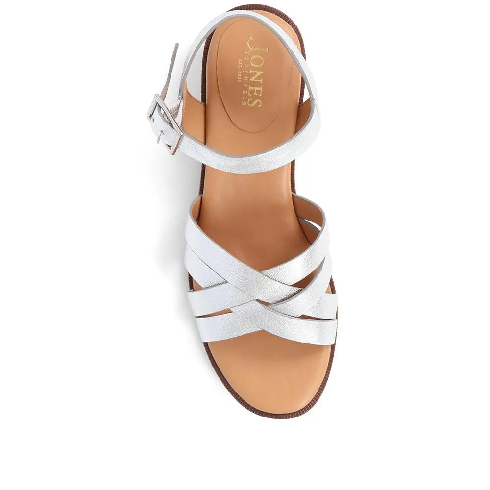 Geovana Leather Sandals  - GEOVANA / 325 042