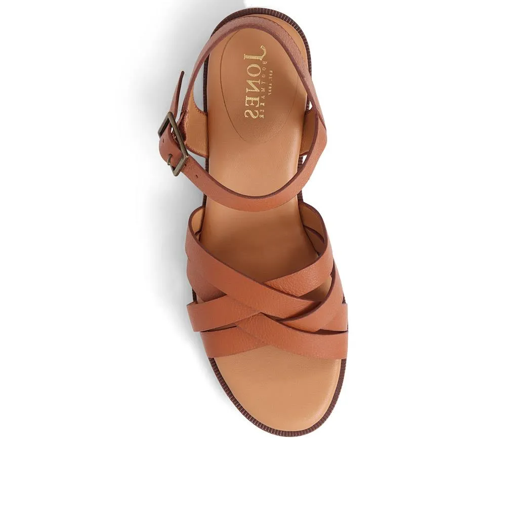 Geovana Leather Sandals  - GEOVANA / 325 042