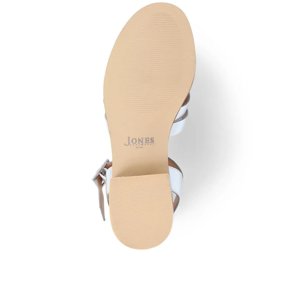 Geovana Leather Sandals  - GEOVANA / 325 042