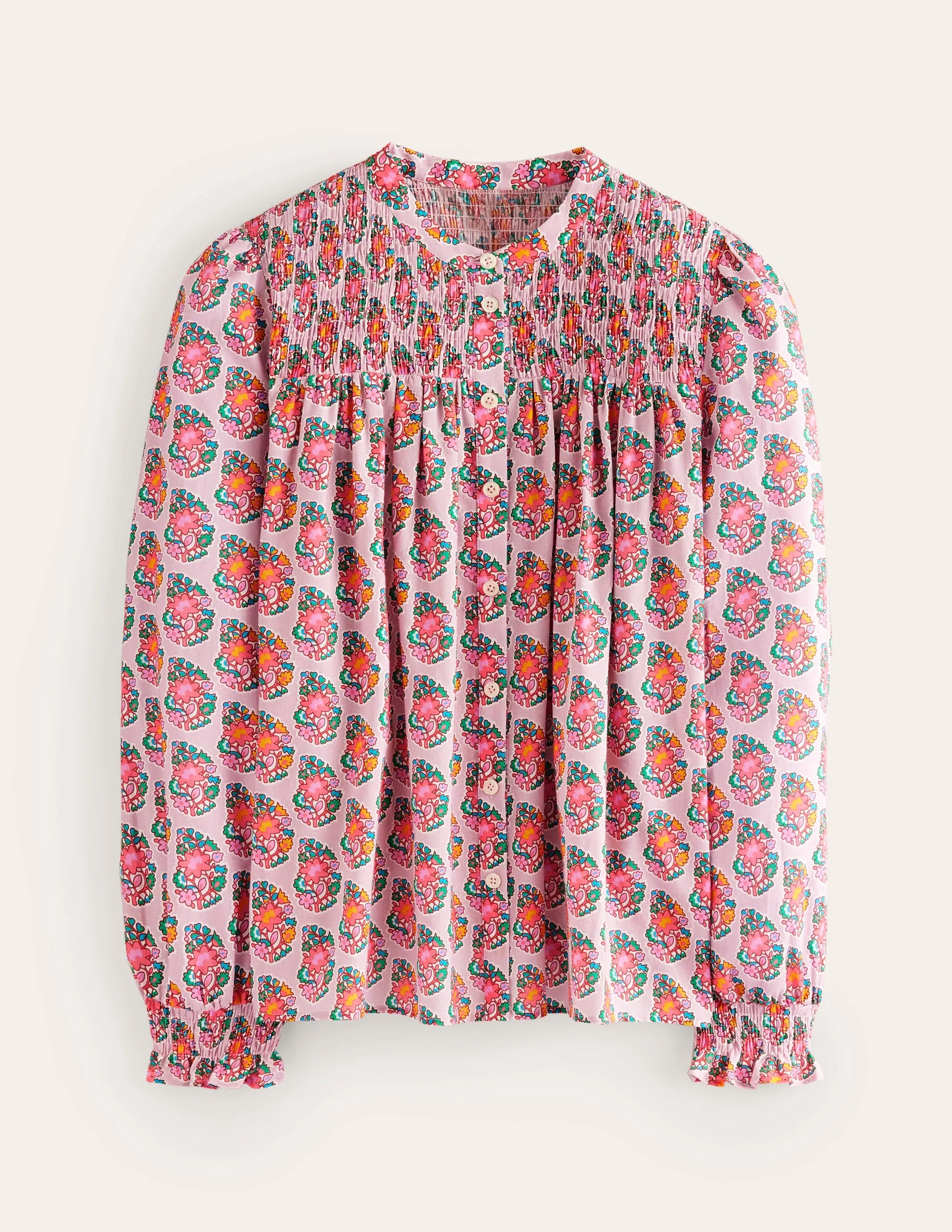 Helena Cotton Blouse-Fragrent Lily, Paisley