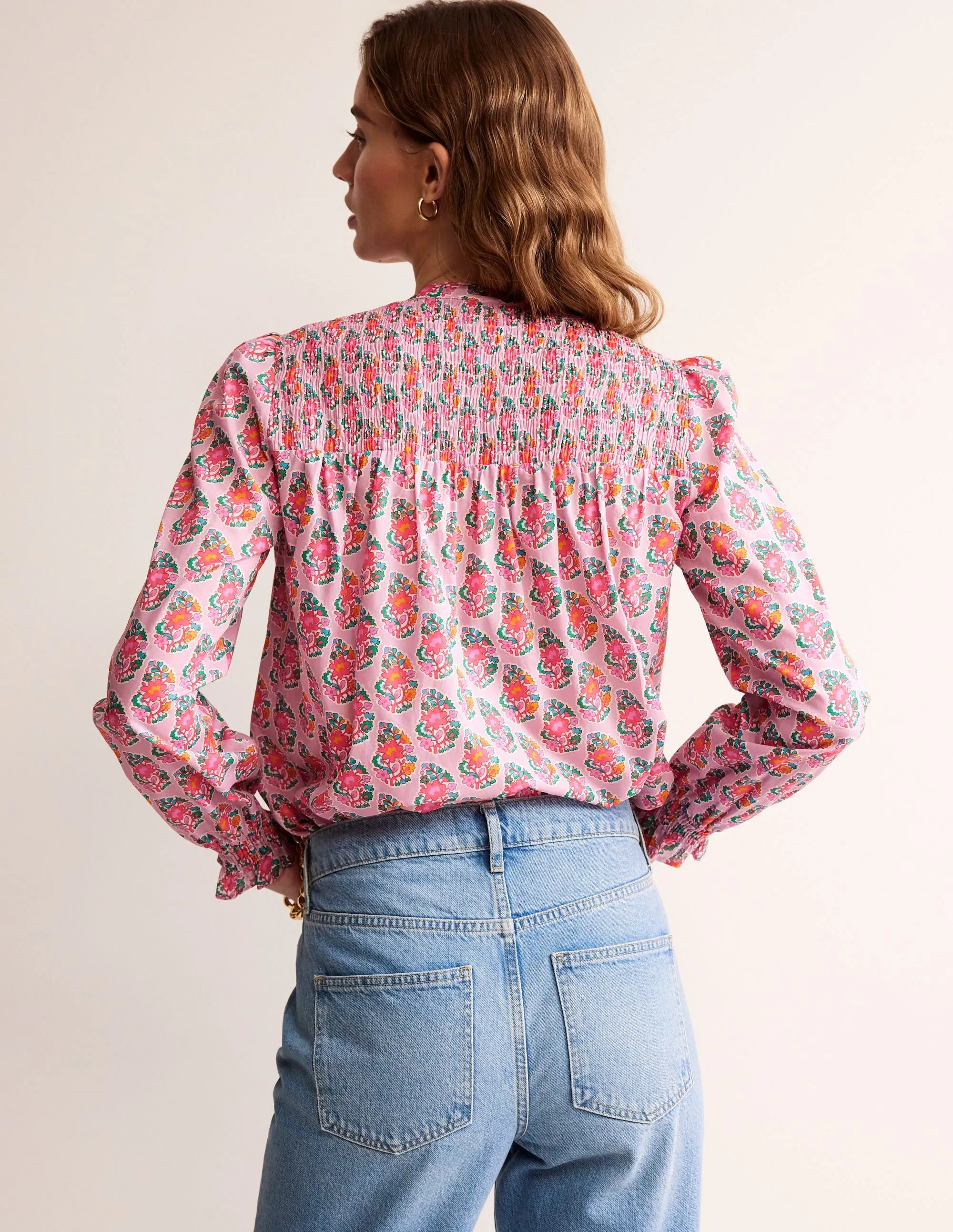 Helena Cotton Blouse-Fragrent Lily, Paisley