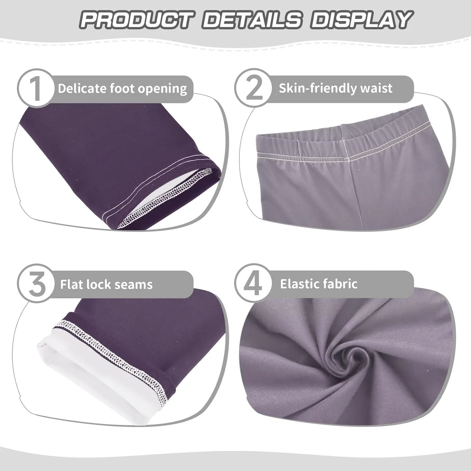 Leggings for Girls Soft Comfortable Toddler Baby Girl Long Pants Bottom Elastic Waist Ballet Tights Trousers 4T