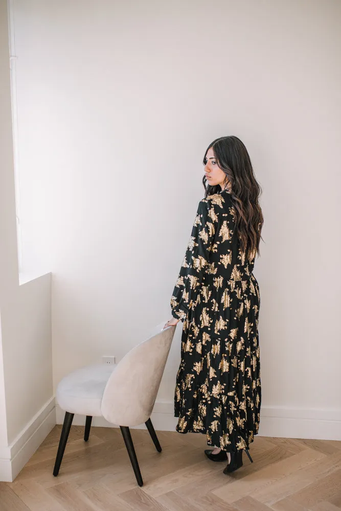 LQ LEAF PRINT DRESS
