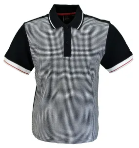 Merc London Corona Black Short-Sleeved Polo Shirt