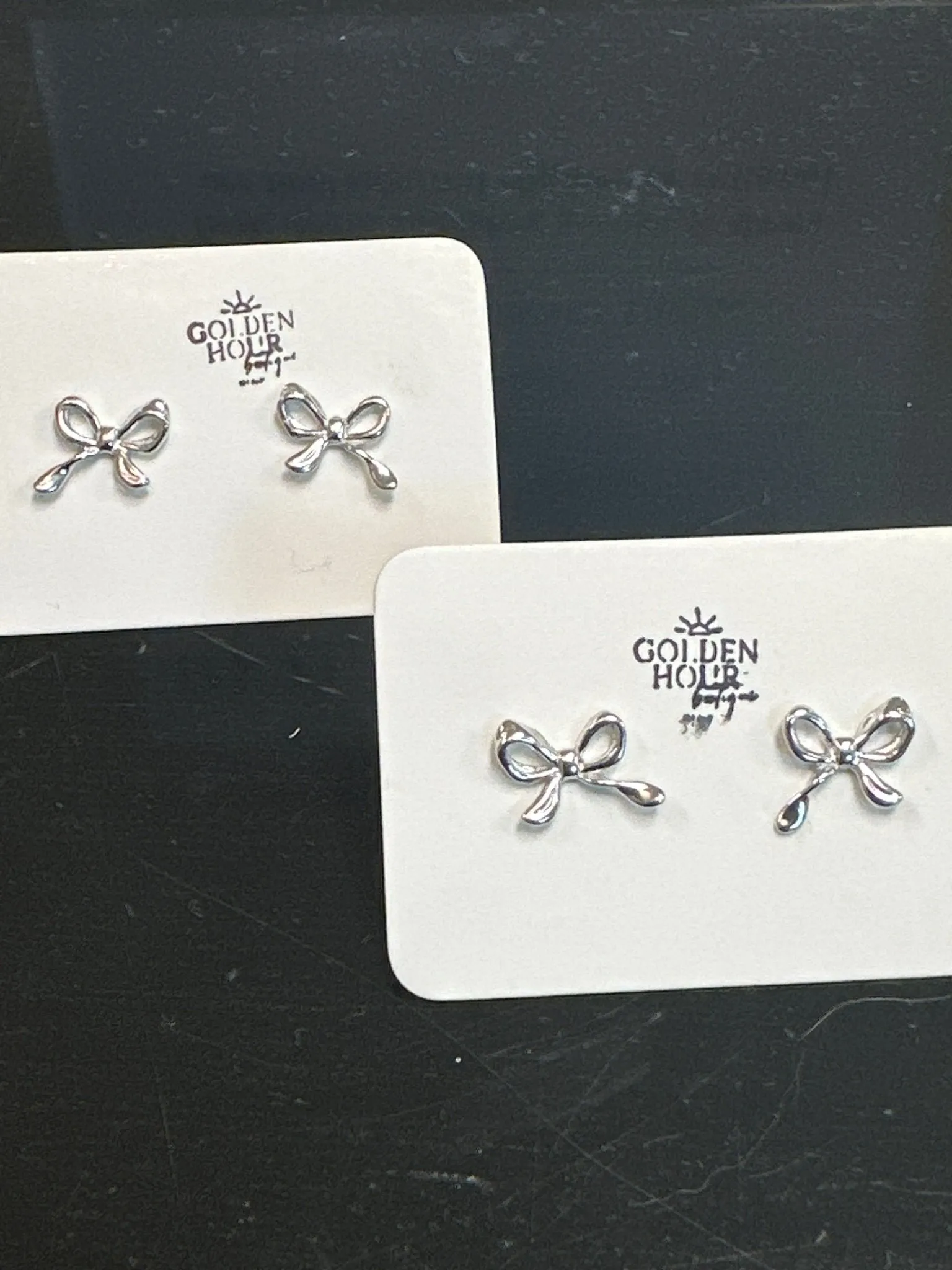 Minimalist Bow Stud Earrings