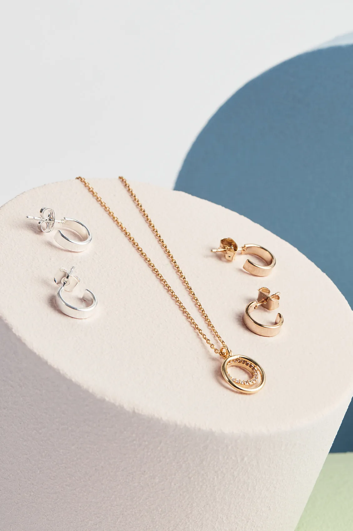 Minimalist Flat Hoop Earrings