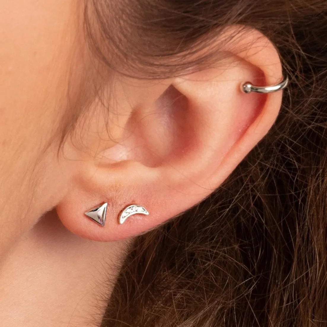 Minimalist Triangle Stud Earrings