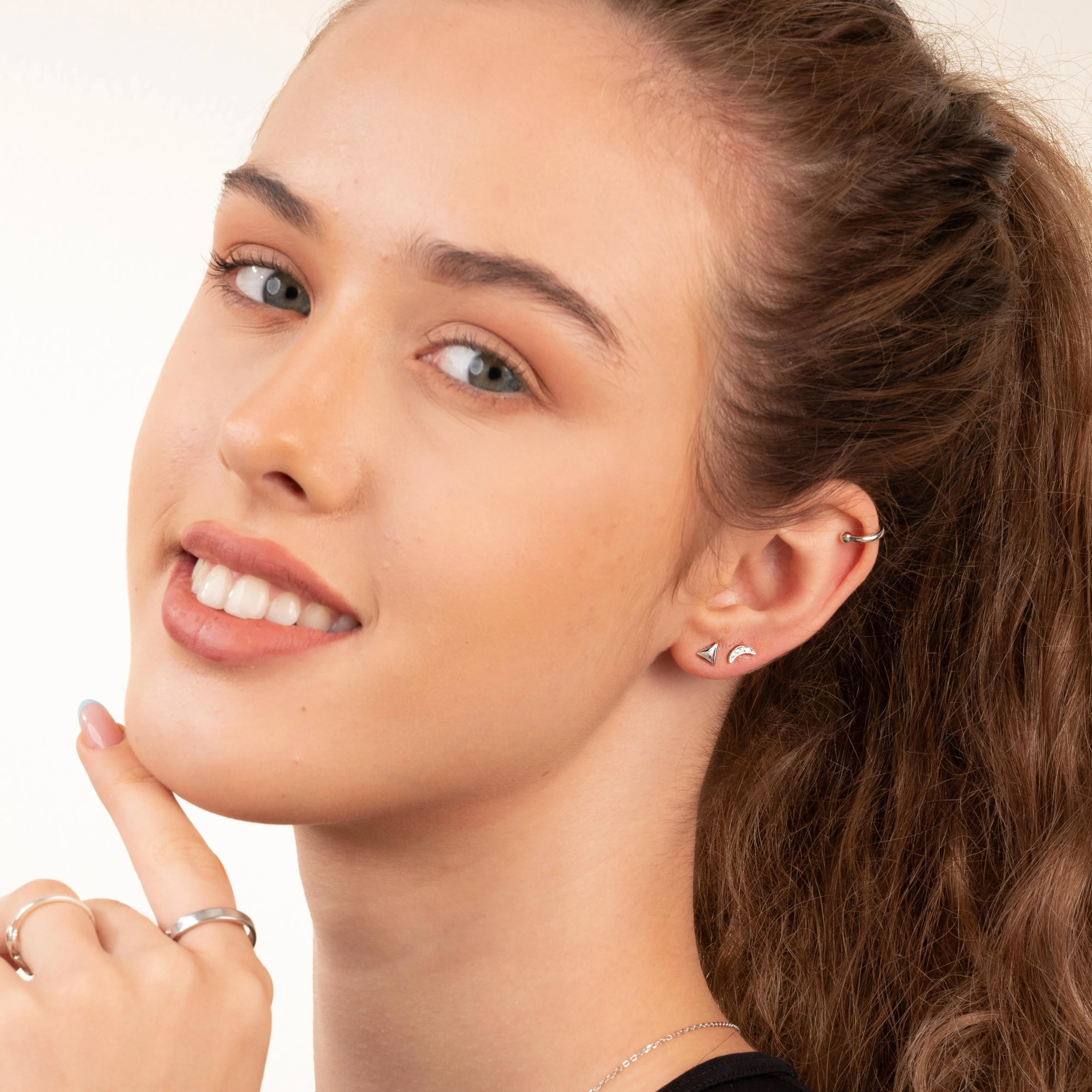 Minimalist Triangle Stud Earrings