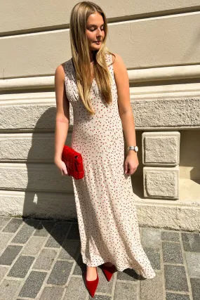Noella - Sicily Dress - 988 Cream/Red Mini Flower