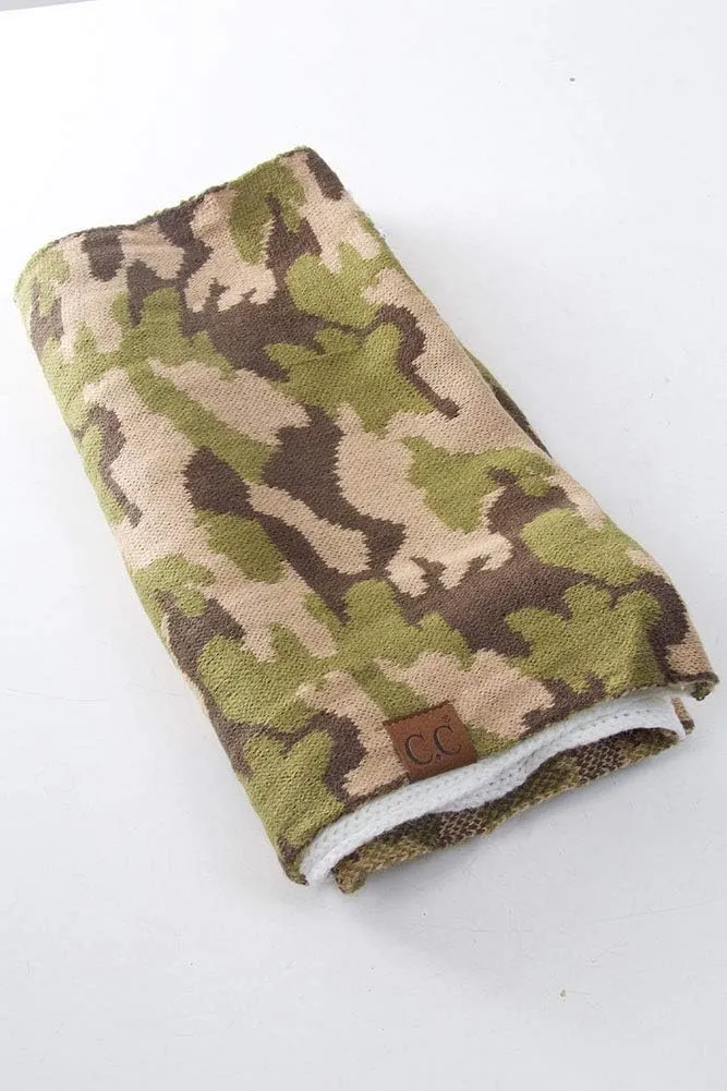 ScarvesMe CC Hot and New Cable Knit Warm Winter Camo Camouflage Infinity Loop Circle Scarf