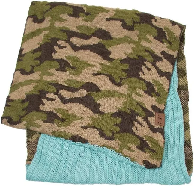 ScarvesMe CC Hot and New Cable Knit Warm Winter Camo Camouflage Infinity Loop Circle Scarf