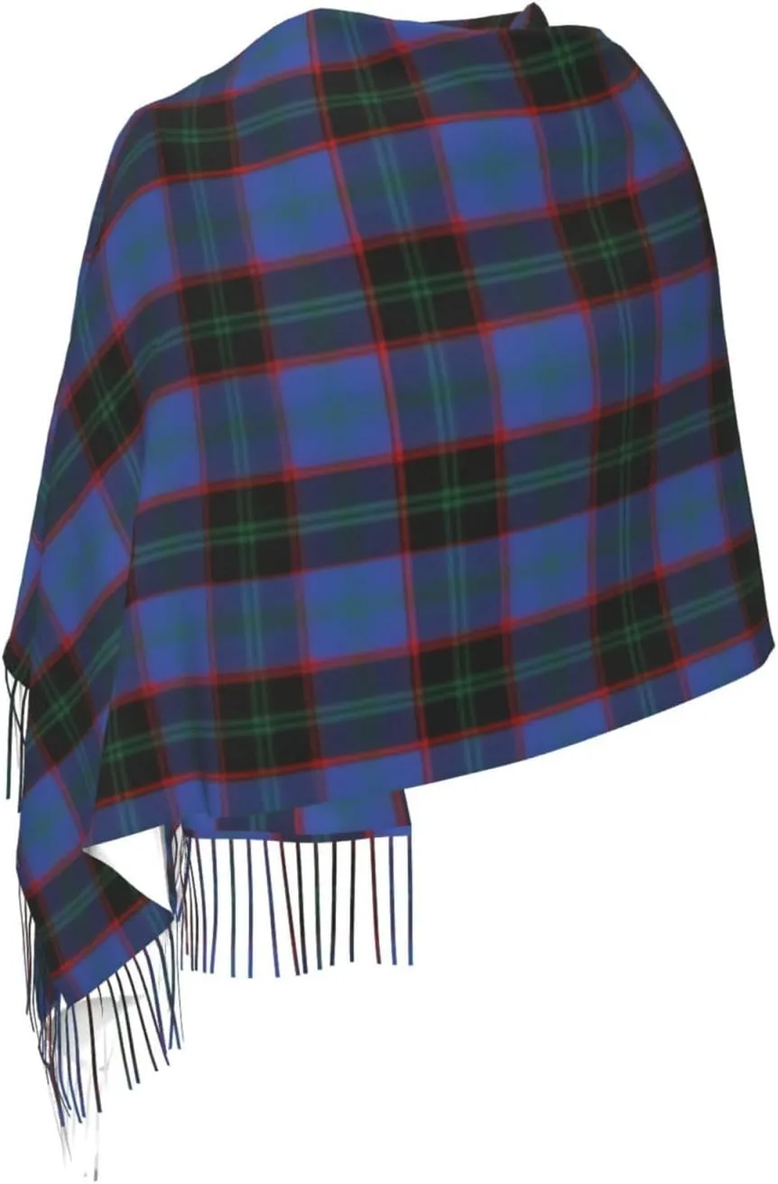Scottish Clan Home Hume Tartan Plaid Imitation Cashmere Tassel Scarf Winter Scarf Autumn Softest Classic Warm