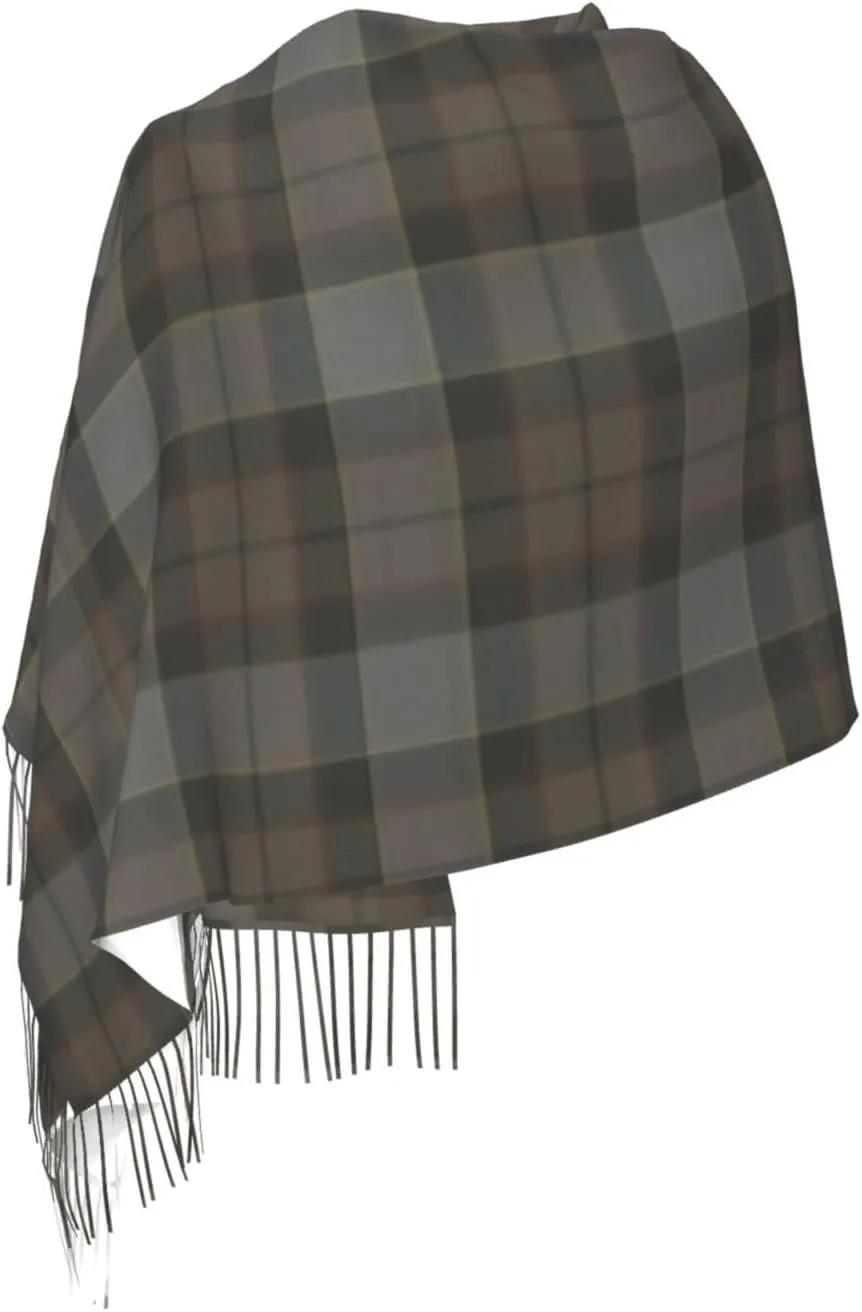 Scottish Clan Home Hume Tartan Plaid Imitation Cashmere Tassel Scarf Winter Scarf Autumn Softest Classic Warm