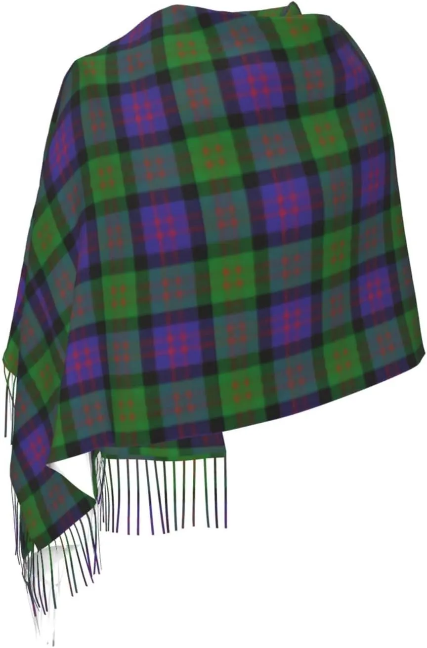 Scottish Clan Maxwell Tartan Plaid Imitation Cashmere Tassel Scarf Winter Scarf Autumn Softest Classic Warm