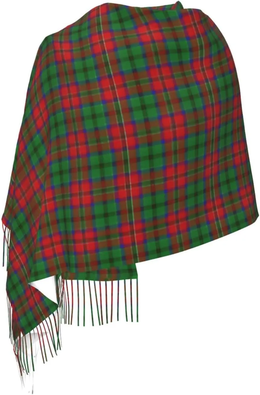 Scottish Clan Maxwell Tartan Plaid Imitation Cashmere Tassel Scarf Winter Scarf Autumn Softest Classic Warm