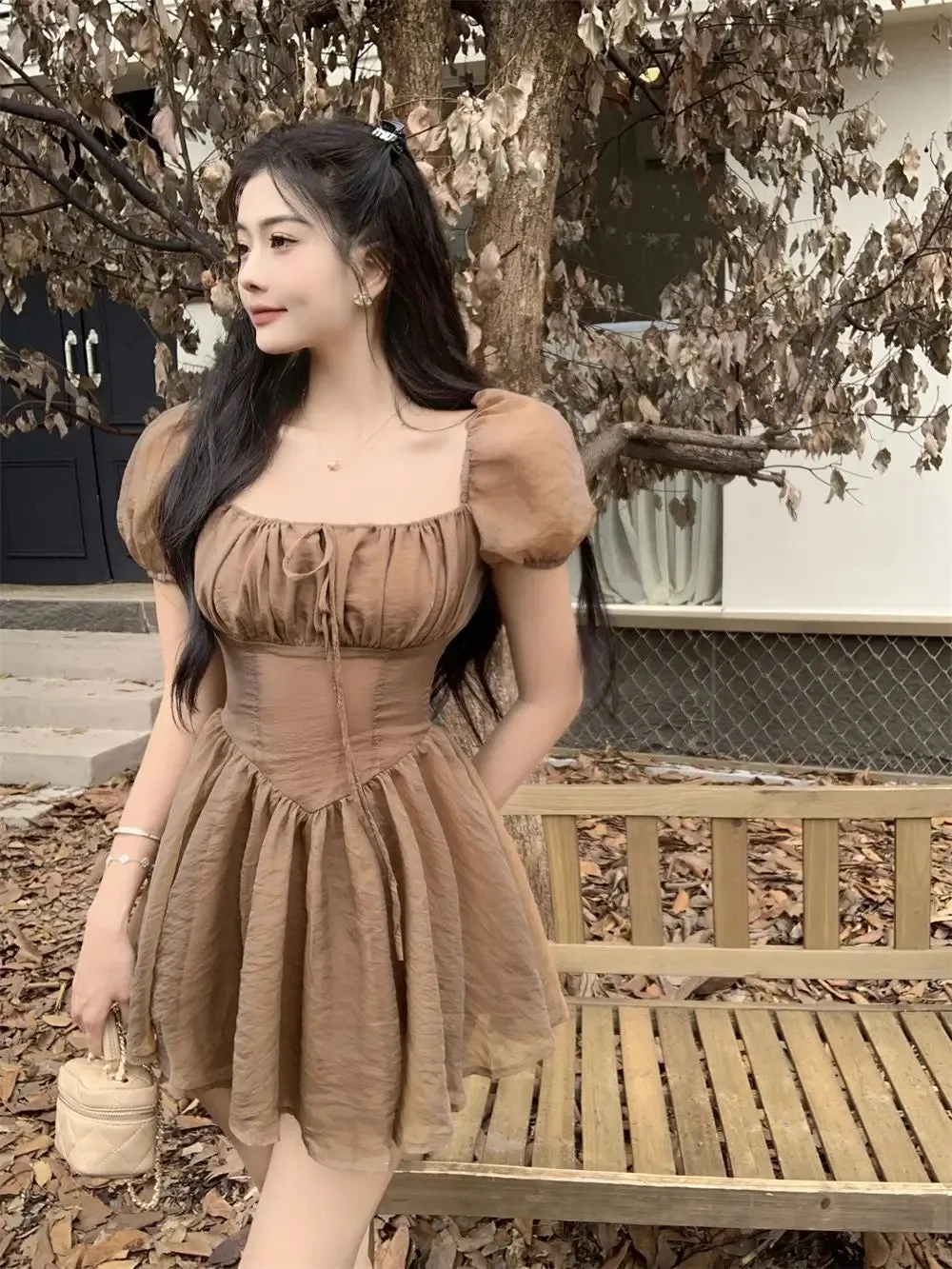 Sonicelife  Fairy Dress Holiday Irregular Long Sleeve Beach dress summer Ruffle sexy Off Shoulder female high waist chic women short dresses  Sundress
