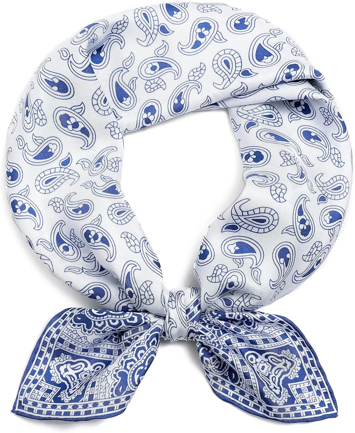 STARWHISPER 100% Pure Mulberry Silk Scarf-27''x27'' 14MM Pure Silk Twill Scarf for Women Square Scarf with Gift Packaging