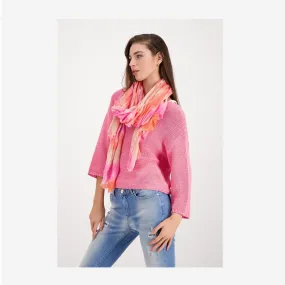 TIE-DYE SCARF WITH FRINGES