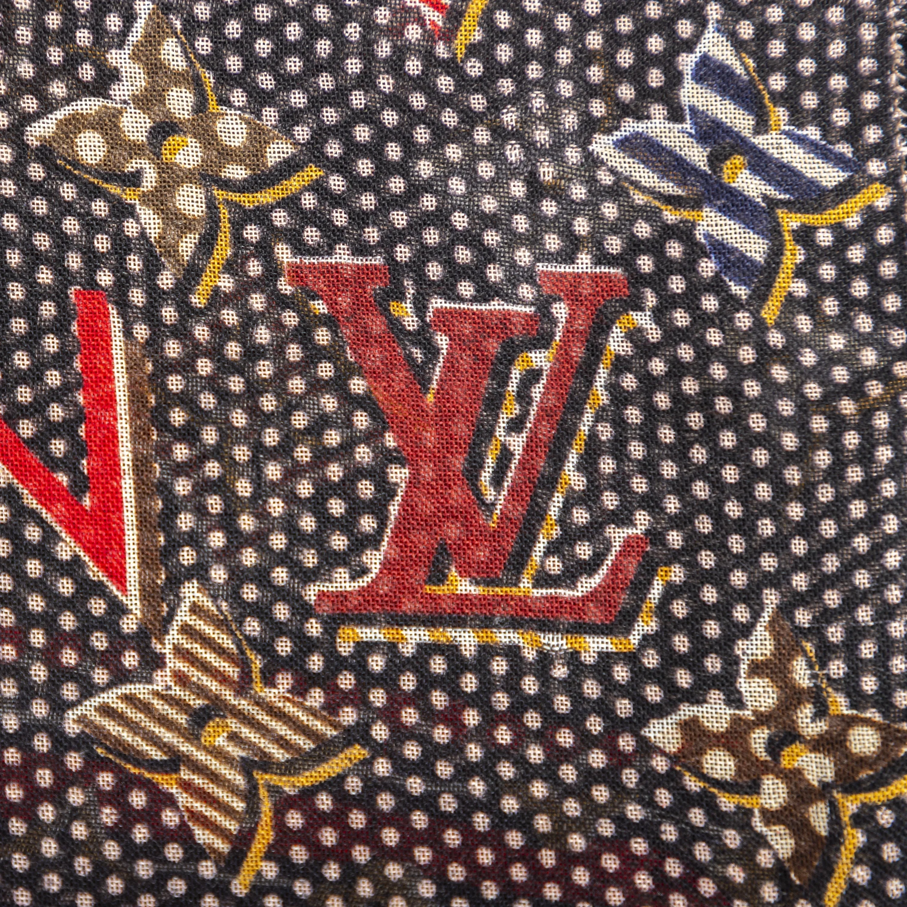 Trendy Inspired Louis Vuitton Louis Vuitton Giant Pop Monogram Scarf