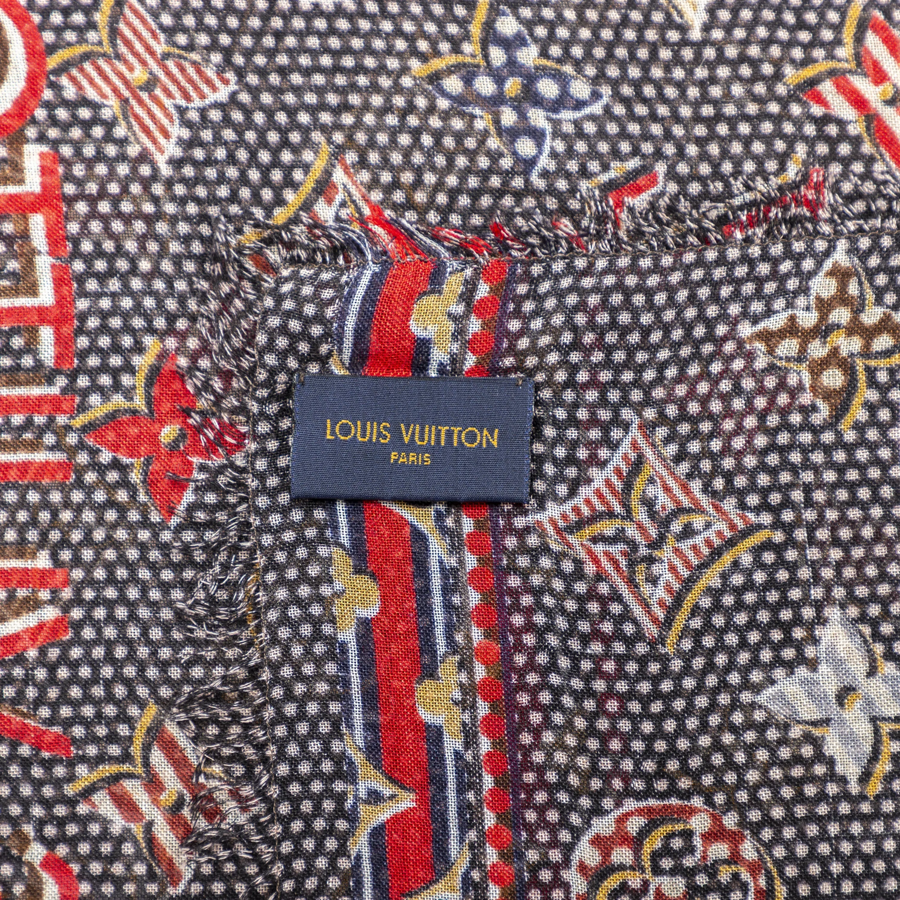 Trendy Inspired Louis Vuitton Louis Vuitton Giant Pop Monogram Scarf