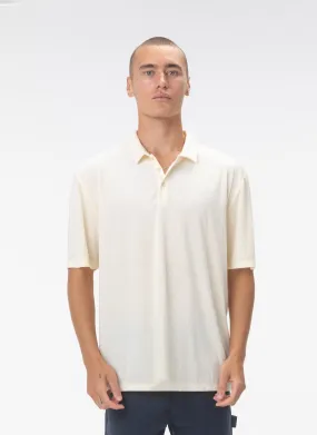 Velour Cord Polo Lemon