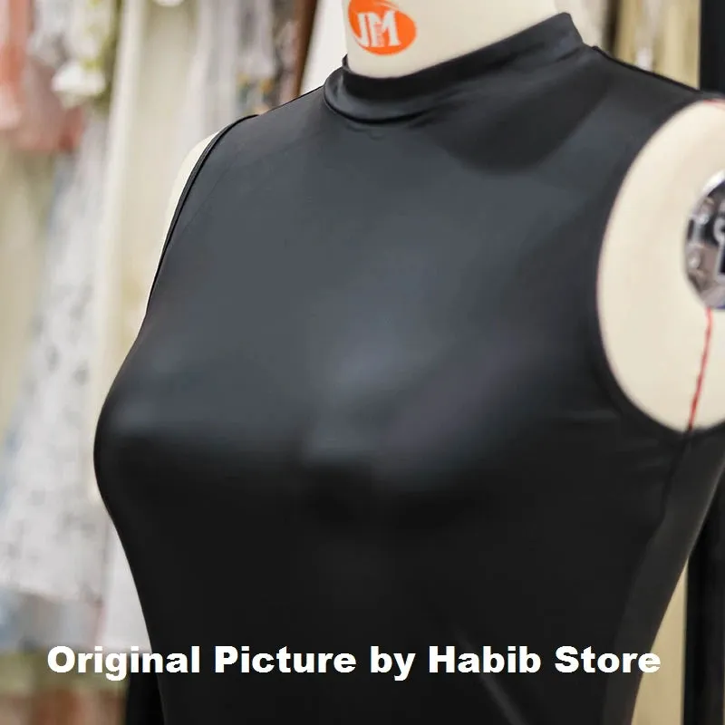 Women Summer Sexy Party Strapless Bodycon Pu Leather Mini Dress