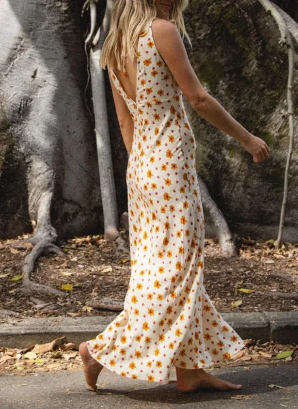 Women Y2k Deep V Neck Maxi Dress Casual Sleeveless Floral Flowy Long Tank Dress Summer Beach Boho Sundress