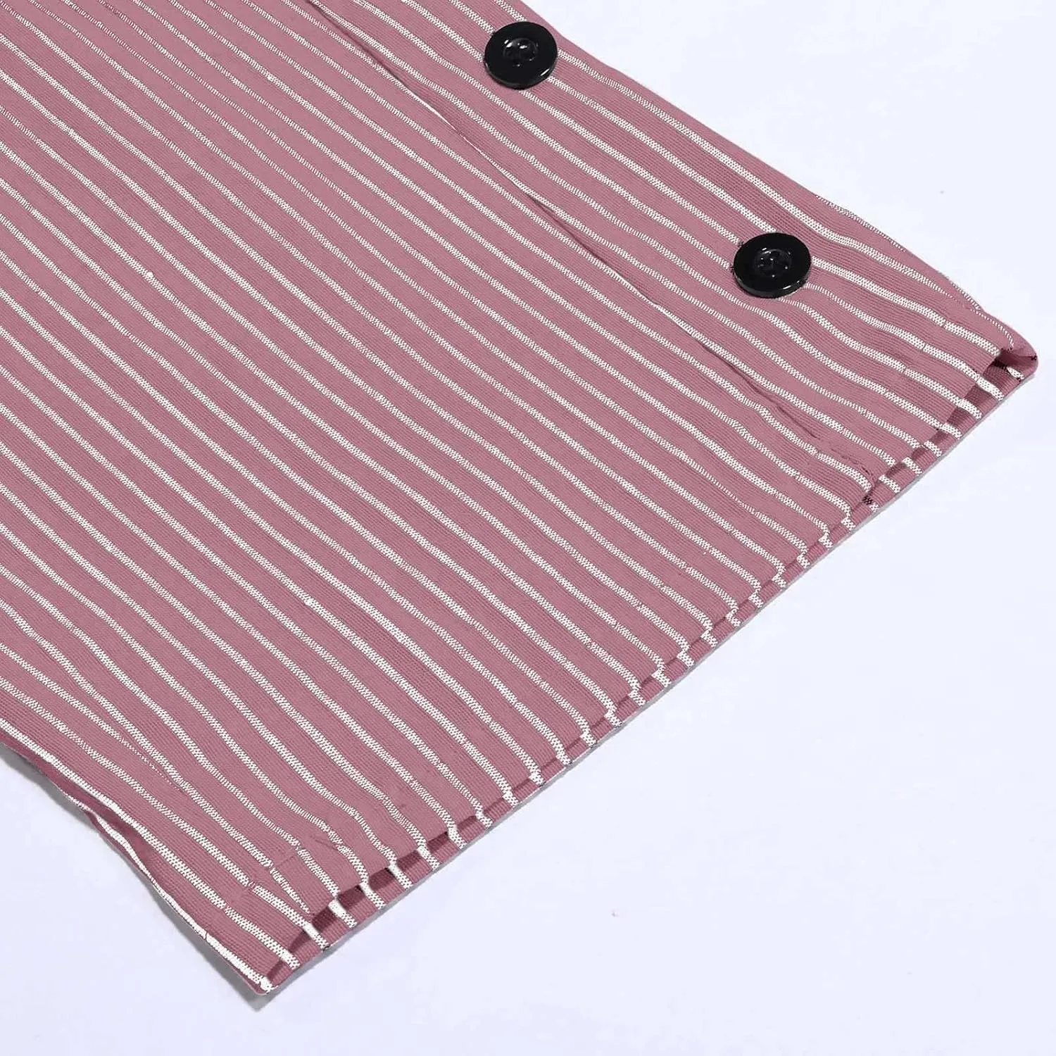 Womens Capris Pants High Waist Drawstring Comfy Casual Pants Casua Lightweight Loose Buttons Trousers with Pockets